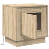 vidaXL Nachtkastje Sonoma Eiken 44 x 34,5 x 45 cm Bewerkt hout