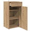 vidaXL Dressoir artisanaal eikenkleurig 42.5 x 40 x 93 cm Bewerkt hout
