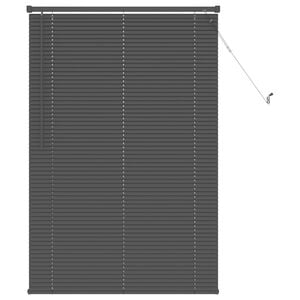 vidaXL Venetiaanse Blind Verstelbaar Zilvergrijs 150 x 80 cm PVC