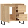 vidaXL Badkamerkast 65x33x60 cm bewerkt hout sonoma eikenkleurig