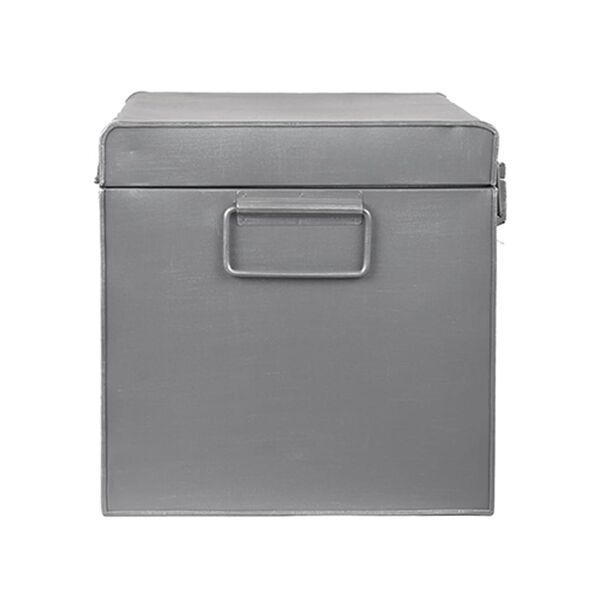 LABEL51 Opbergbox Vintage L 50x30x30 cm antiekgrijs