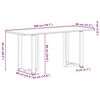 vidaXL Bartafel met natuurlijke rand 200x80x92 cm massief eikenhout