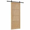 vidaXL Schuifdeur Bruin 83 x 211 cm Massief grenenhout