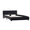 vidaXL Bedframe kunstleer zwart 140x200 cm