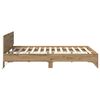 vidaXL Bedframe met hoofdeinde Artisan Eiken 120 x 190 cm Bewerkt hout