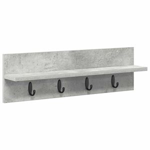 vidaXL Wandgemonteerde kapstok Beton Grijs 60 x 10,5 x 18 cm