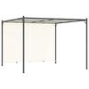 vidaXL Pergola met verstelbaar dak 3x3 m staal cr&egrave;mewit