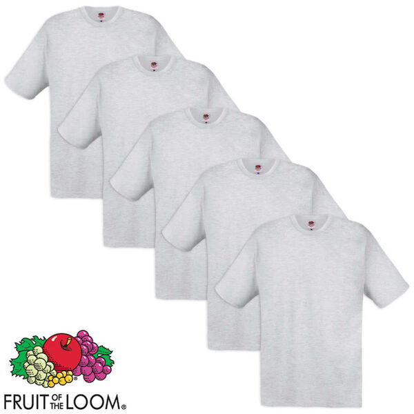 Fruit of the Loom T-shirts Original XXL 100% katoen grijs