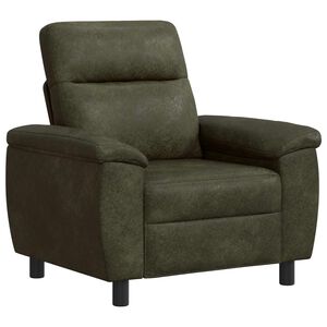 vidaXL Bank Legergroen 95 x 90 x 95 cm Nep Suede Leer