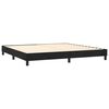 vidaXL Boxspring met matras en LED fluweel zwart 200x200 cm