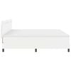 vidaXL Boxspringbed met matras met LED Wit 200 x 200 cm Kunstleer