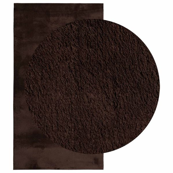 vidaXL Vloerkleden Rechthoekig HUARTE Bruin 110 x 60 cm Polyester