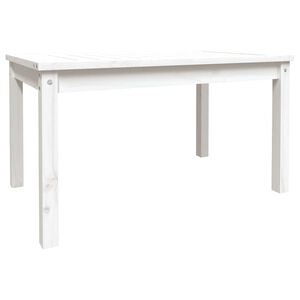 vidaXL Tuintafel 82,5x50,5x45 cm massief grenenhout wit
