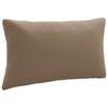 vidaXL Rugkussen PUTTEN 100% Polyester Taupe 70 x 40 x 15 cm