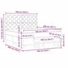 vidaXL Boxspring bed met matras Donkerblauw 180 x 200 cm Fluweel