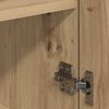 vidaXL Dressoir met lade Artisan Eiken 78 x 38 x 80 cm Bewerkt hout