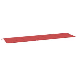 vidaXL Tuinbankkussen 200x50x4 cm oxford stof rood