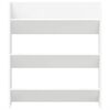 vidaXL Wandschoenenkast 80x18x90 cm bewerkt hout wit