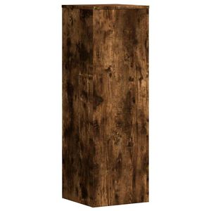 vidaXL Plantenstandaard 33x33x100 cm bewerkt hout gerookt eikenkleurig