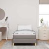 vidaXL Boxspringbed met matras Taupe 100 x 200 cm Stof