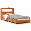 vidaXL Bedframe zonder matras massief grenenhout wasbruin 100x200 cm