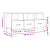 vidaXL Tv-meubel 102x36x50 cm bewerkt hout wit