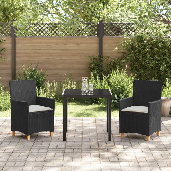 vidaXL Tuin Eetset 5 pcs Grijs poly rattan