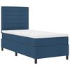vidaXL Boxspringbed met matras met hoofdeinde Blauw 90 x 190 cm Stof