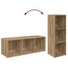 vidaXL Tv-meubelset 3 pcs Artisan Eiken 37 x 35 x 107 cm Bewerkt hout