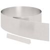 vidaXL Tuinrand 4 st 450 x 20 cm Roestvrij staal Zilver