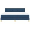 vidaXL Boxspringbed met matras met hoofdeinde Blauw 180 x 200 cm Stof