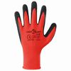 vidaXL Werkhandschoenen 12 pcs Rood en Zwart 7 / S Latexcoating