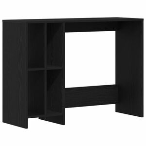 vidaXL Bureau Zwart Eiken Bewerkt hout 102,5 x 35 x 75 cm