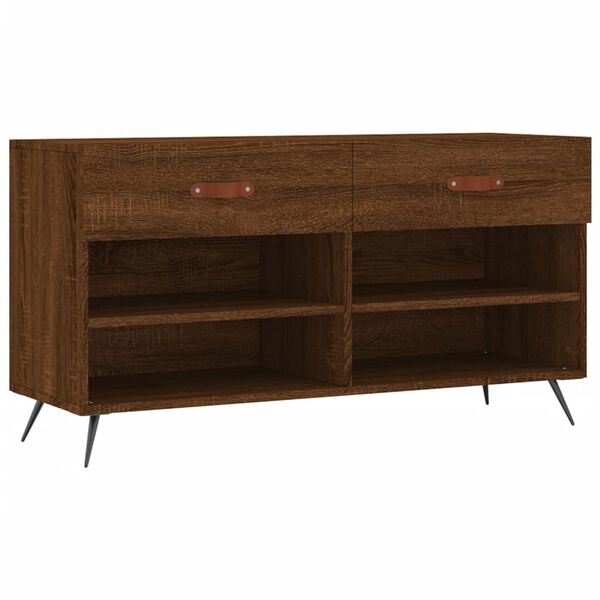 vidaXL Schoenenbank 102x35x55 cm bewerkt hout sonoma eikenkleurig