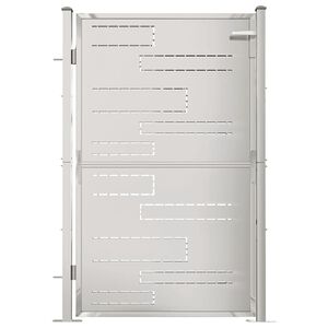 vidaXL Tuinpoort 100x145 cm roestvrij staal