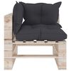 vidaXL 6-delige Loungeset met kussens pallet grenenhout
