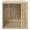 vidaXL Bijzettafel 33x33x34,5 cm bewerkt hout sonoma eikenkleurig
