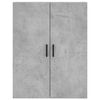 vidaXL Hoge kast 69,5x34x180 cm bewerkt hout betongrijs