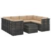 vidaXL 9-delige Loungeset met kussens pallet massief grenenhout