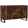 vidaXL Dressoir 100x36x60 cm bewerkt hout gerookt eikenkleurig