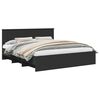 vidaXL Bedframe met hoofdeinde Zwart 180 x 200 cm Bewerkt hout