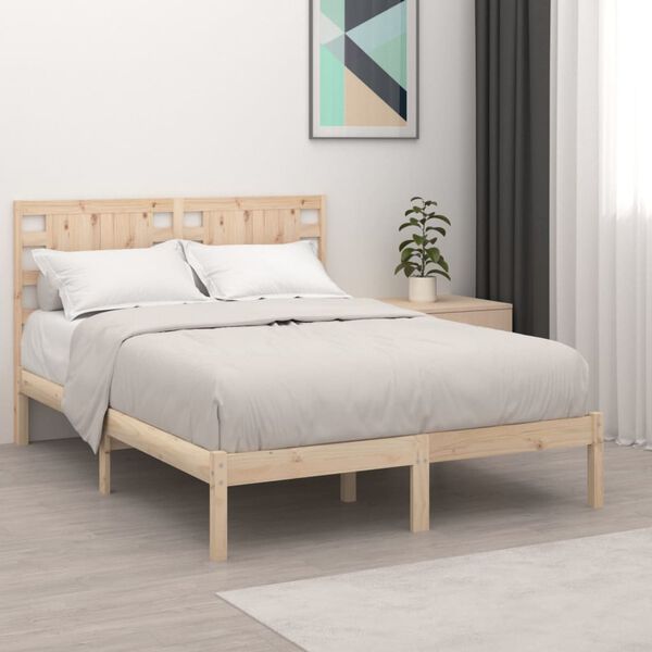 vidaXL Bedframe zonder matras massief grenenhout 120x200 cm