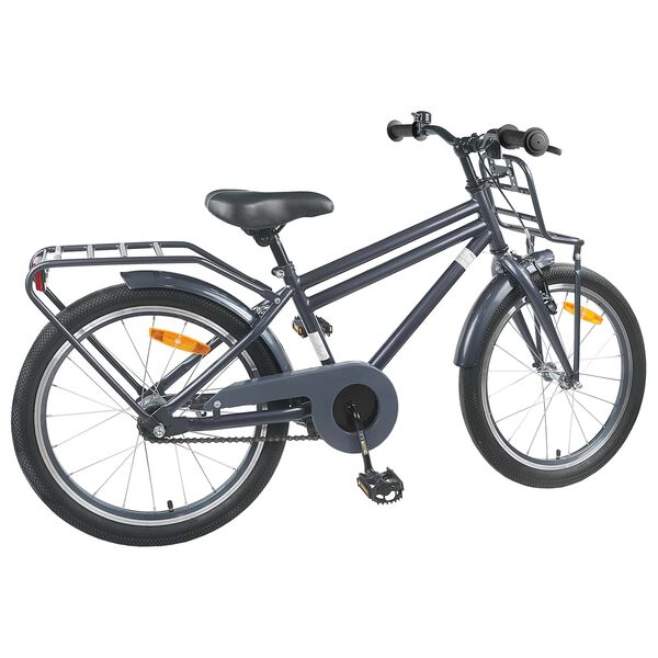 vidaXL Kinderfiets 20 Inch voor 6-11 jaar oud Donkergrijs