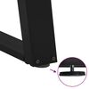 vidaXL Console tafelpoten 2 st U-vormig 38x(72-73) cm staal zwart
