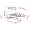 vidaXL Bedframe zonder matras massief grenenhout wit 140x200 cm