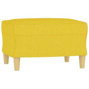 vidaXL Voetenbank 60x50x41 cm stof geel