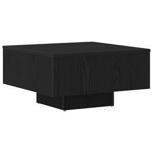 vidaXL Salontafel Zwart Eiken 60 x 60 x 31,5 cm Bewerkt hout