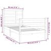 vidaXL Bedframe massief hout 90x190 cm