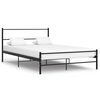 vidaXL Bedframe metaal zwart 160x200 cm