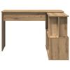 vidaXL Hoekbureau 200,5x50x76 cm bewerkt hout artisanaal eikenkleur